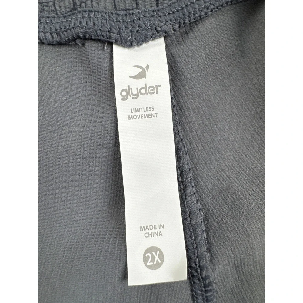 Glyder Sultry Performance Leggings Grey Carbon Window‎ Pane 2XL NWT